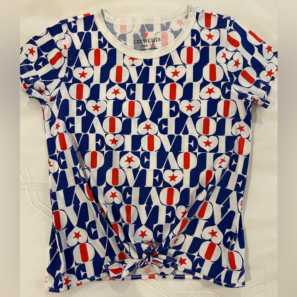J.Crew Crewcuts Tee Shirt Girl Size 12